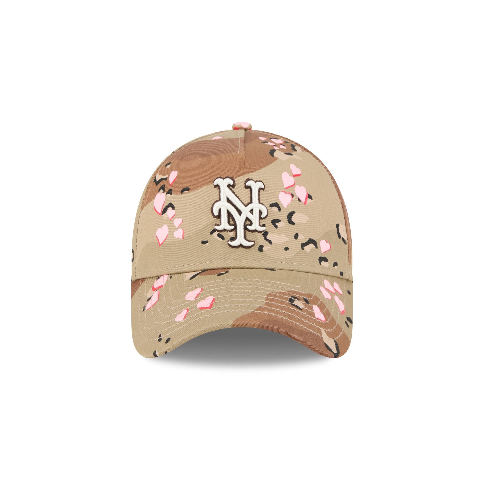 New York Mets Camo Hearts 9FORTY A-Frame Snapback Hat