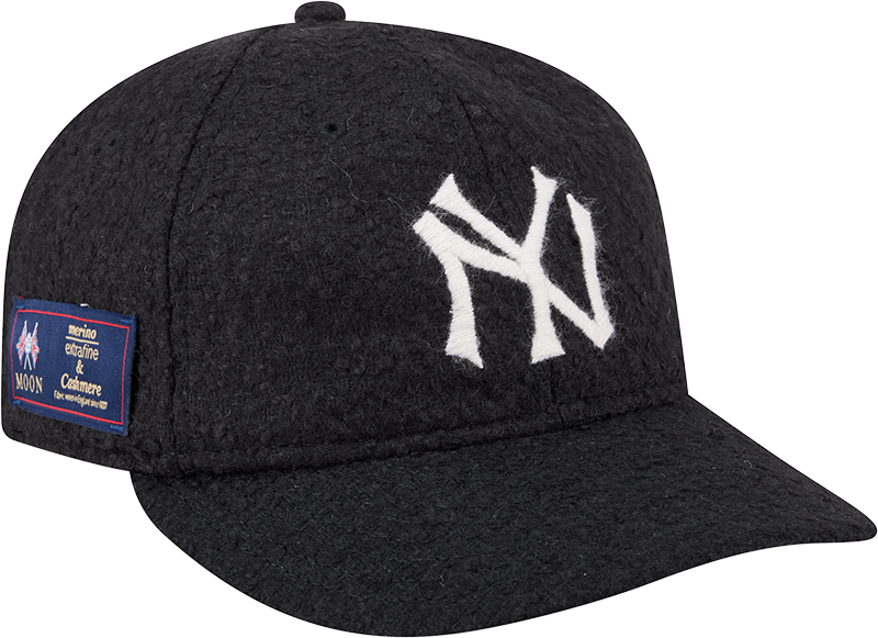 New York Yankees Navy Merino & Cashmere Moon Retro Crown 9FIFTY Adjustable Hat