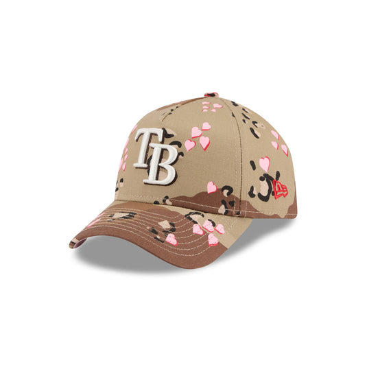 Tampa Bay Rays Camo Hearts 9FORTY A-Frame Snapback Hat - New Era Cap