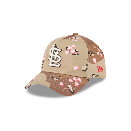 St. Louis Cardinals Camo Hearts 9FORTY A-Frame Snapback Hat - New Era Cap