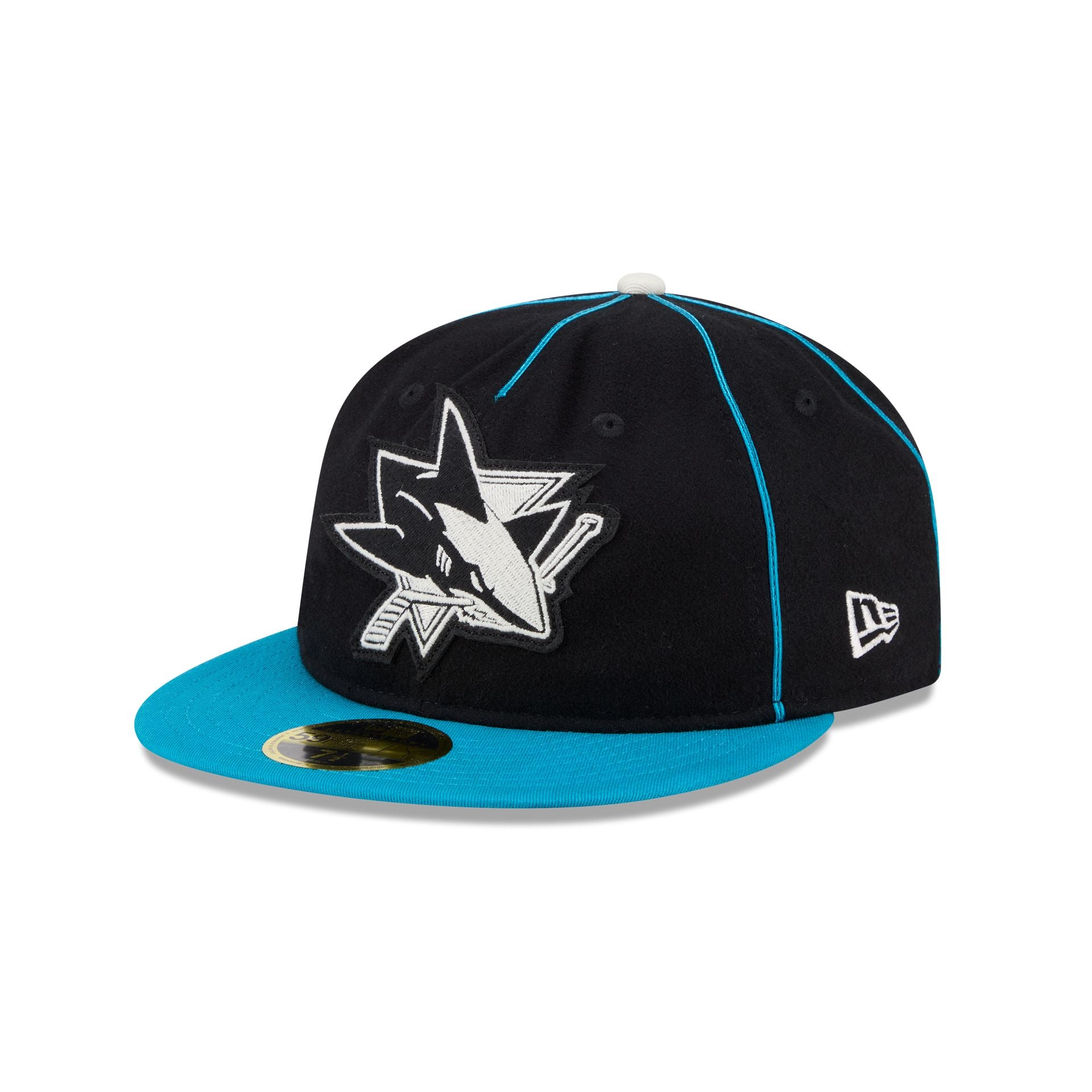 San Jose Sharks Felt Logo Retro Crown 59FIFTY Fitted Hat