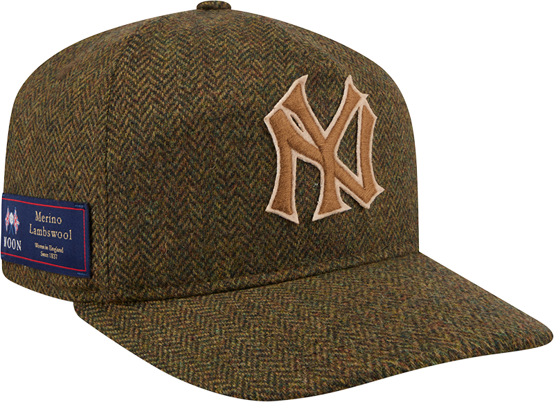 New York Yankees Olive Merino Lambswool Moon 19TWENTY Adjustable Hat