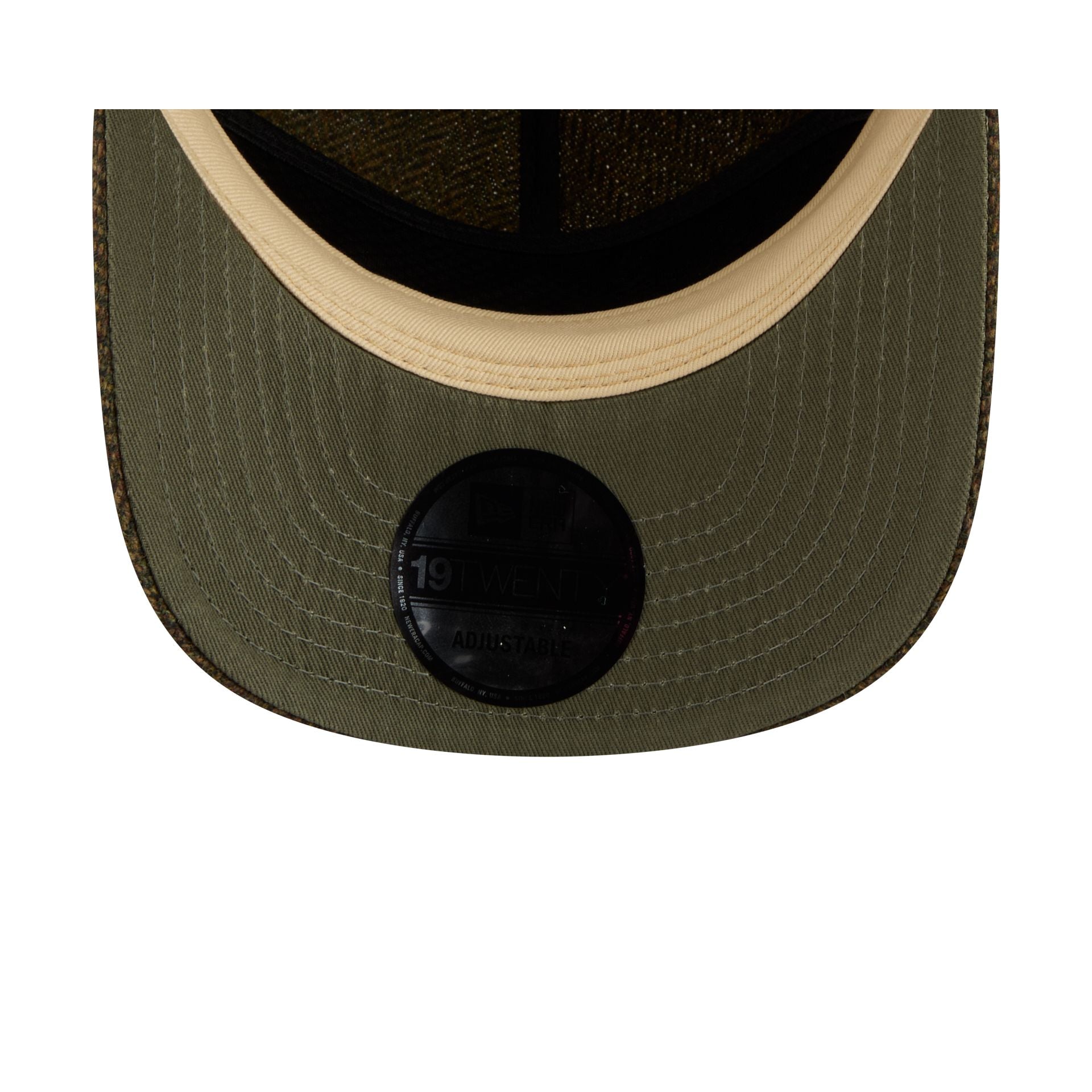 New York Yankees Olive Merino Lambswool Moon 19TWENTY Adjustable Hat