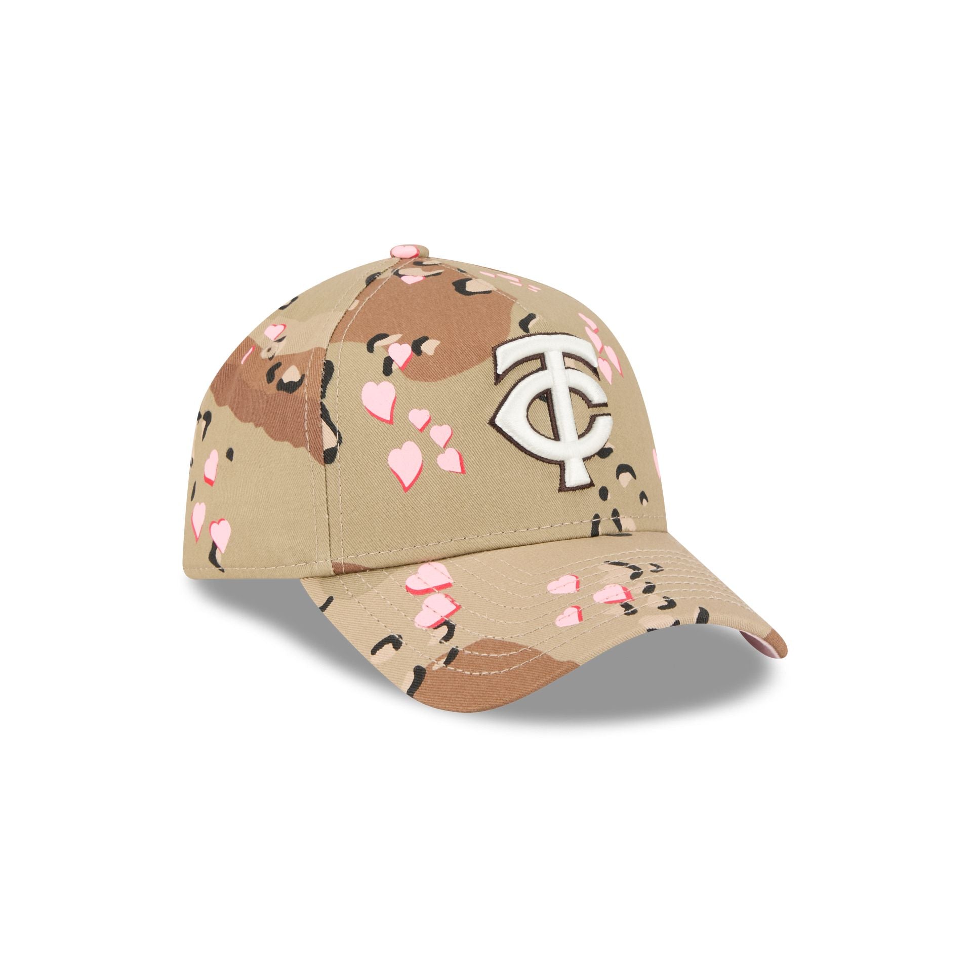 Minnesota Twins Camo Hearts 9FORTY A-Frame Snapback Hat