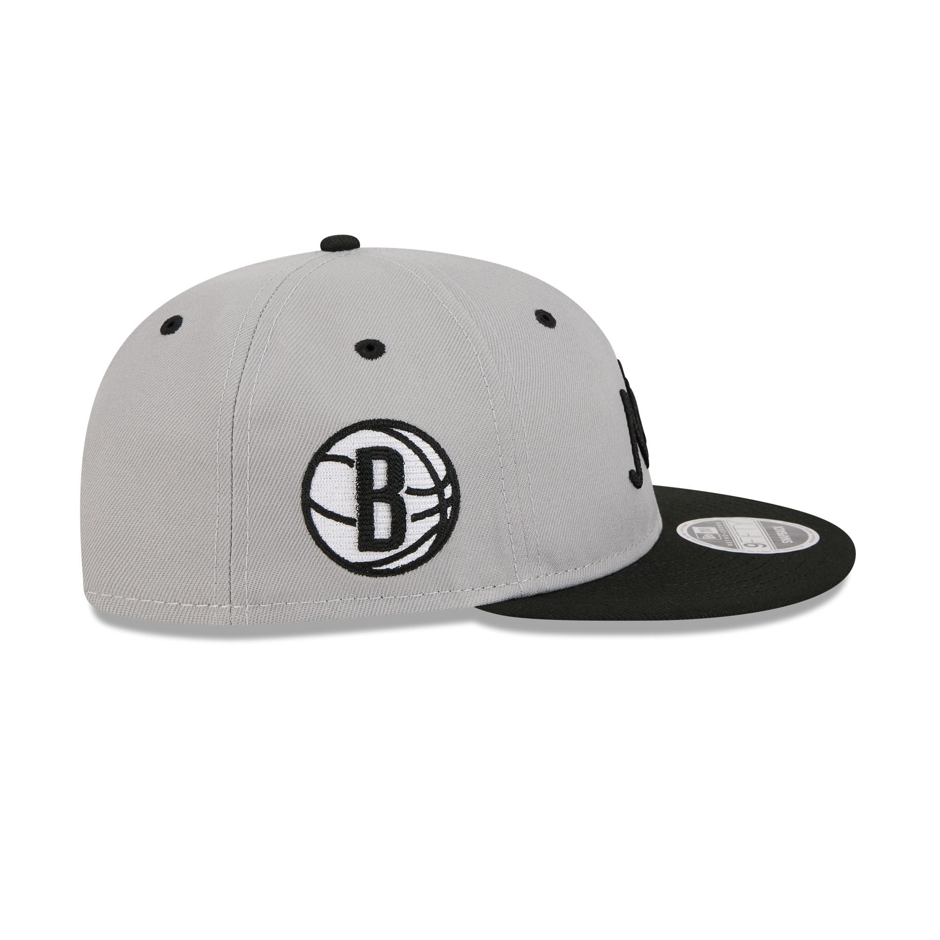 Brooklyn Nets Chainstitch Script Retro Crown 9FIFTY Snapback Hat