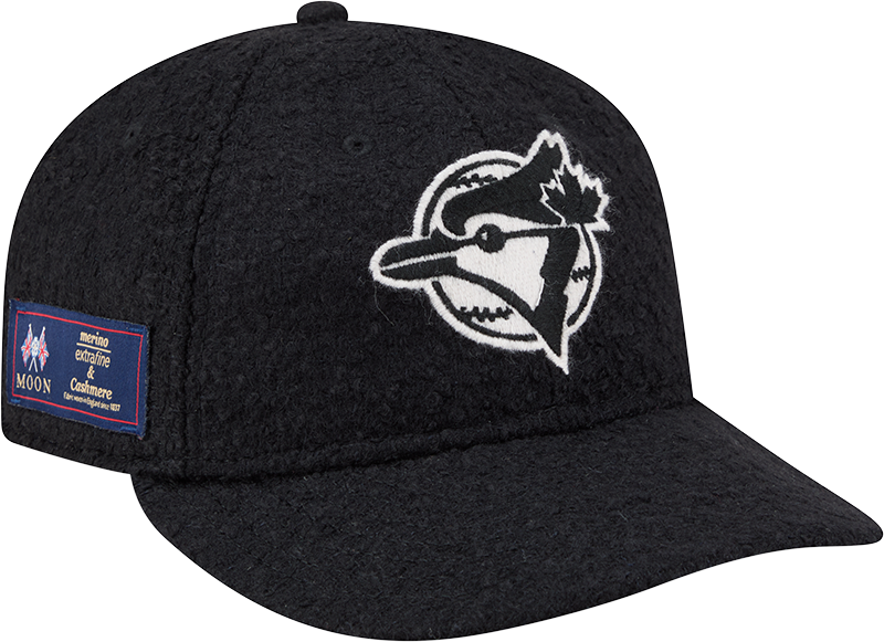 Toronto Blue Jays Navy Merino & Cashmere Moon Retro Crown 9FIFTY Adjustable Hat