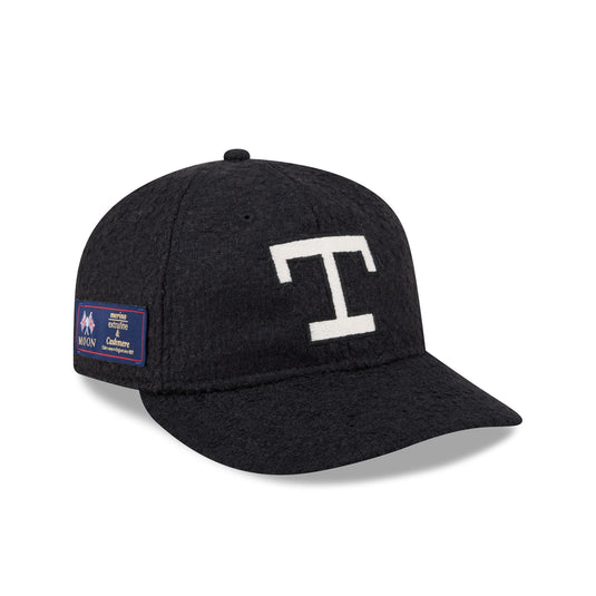 Texas Rangers Navy Merino & Cashmere Moon Retro Crown 9FIFTY Adjustable Hat - New Era Cap