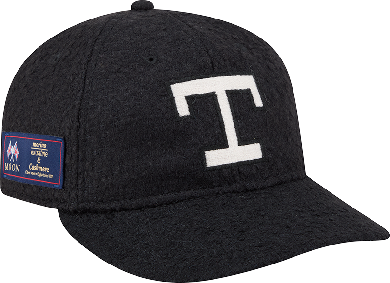 Texas Rangers Navy Merino & Cashmere Moon Retro Crown 9FIFTY Adjustable Hat
