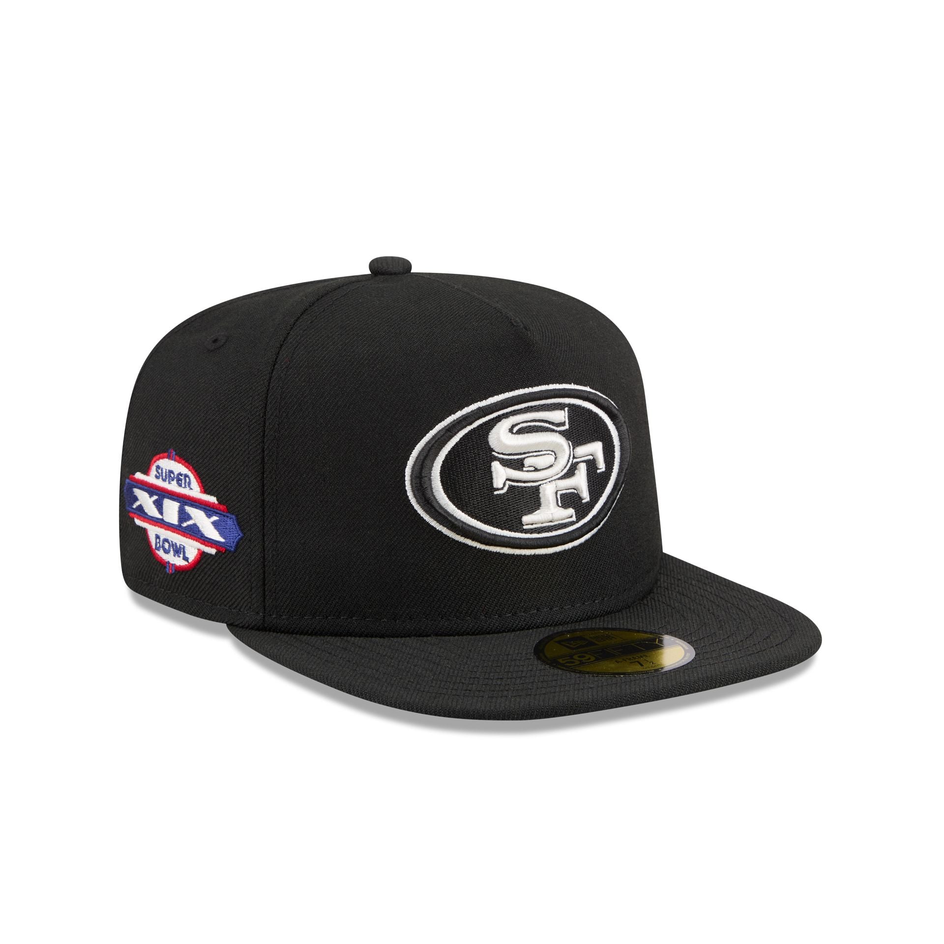 Just Caps Chiseled Logo San Francisco 49ers 59FIFTY A-Frame Fitted Hat