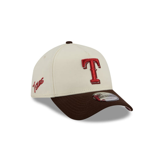 Texas Rangers City Script 9FORTY A-Frame Snapback Hat - New Era Cap
