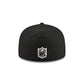 Just Caps Chiseled Logo Miami Dolphins 59FIFTY A-Frame Fitted Hat