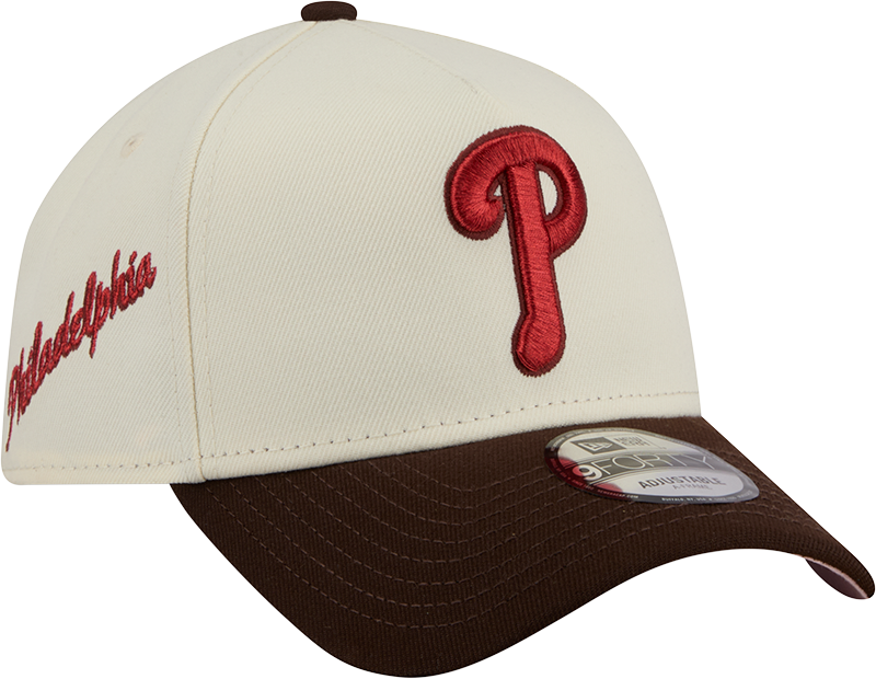 Philadelphia Phillies City Script 9FORTY A-Frame Snapback Hat