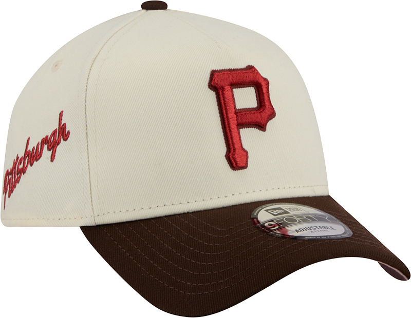 Pittsburgh Pirates City Script 9FORTY A-Frame Snapback Hat