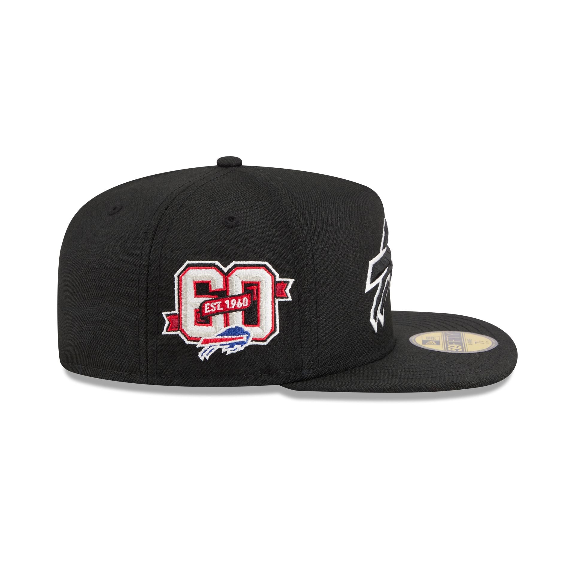 Just Caps Chiseled Logo Buffalo Bills 59FIFTY A-Frame Fitted Hat