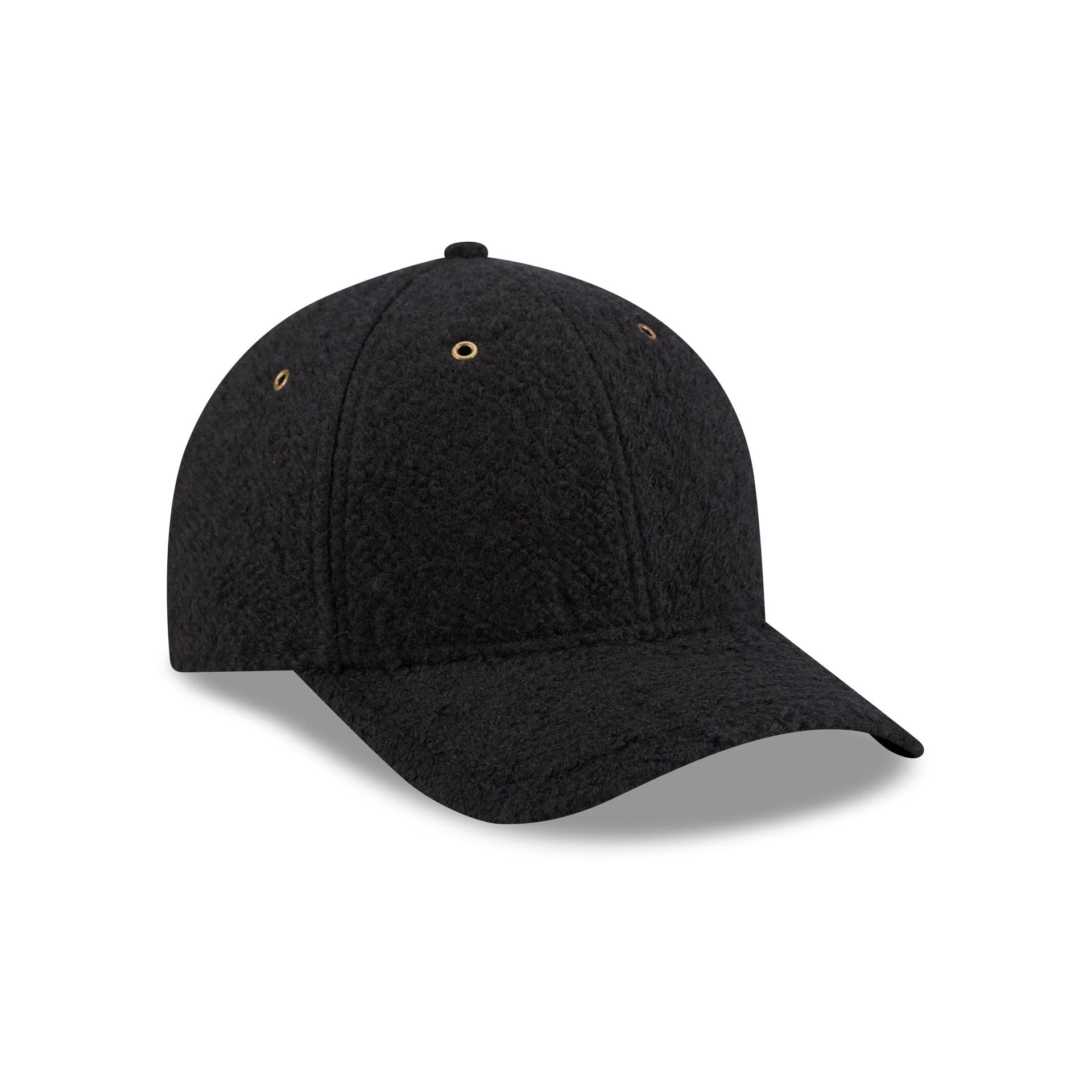 New Era Cap Brushed Wool Heather Black 9FORTY M-Crown Adjustable Hat