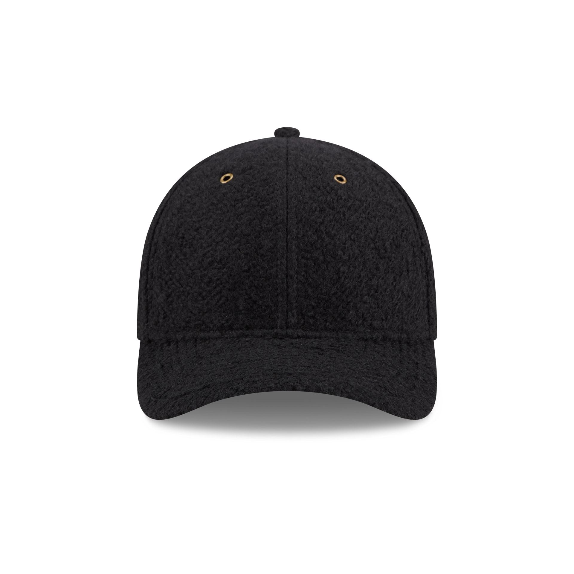 New Era Cap Brushed Wool Heather Black 9FORTY M-Crown Adjustable Hat