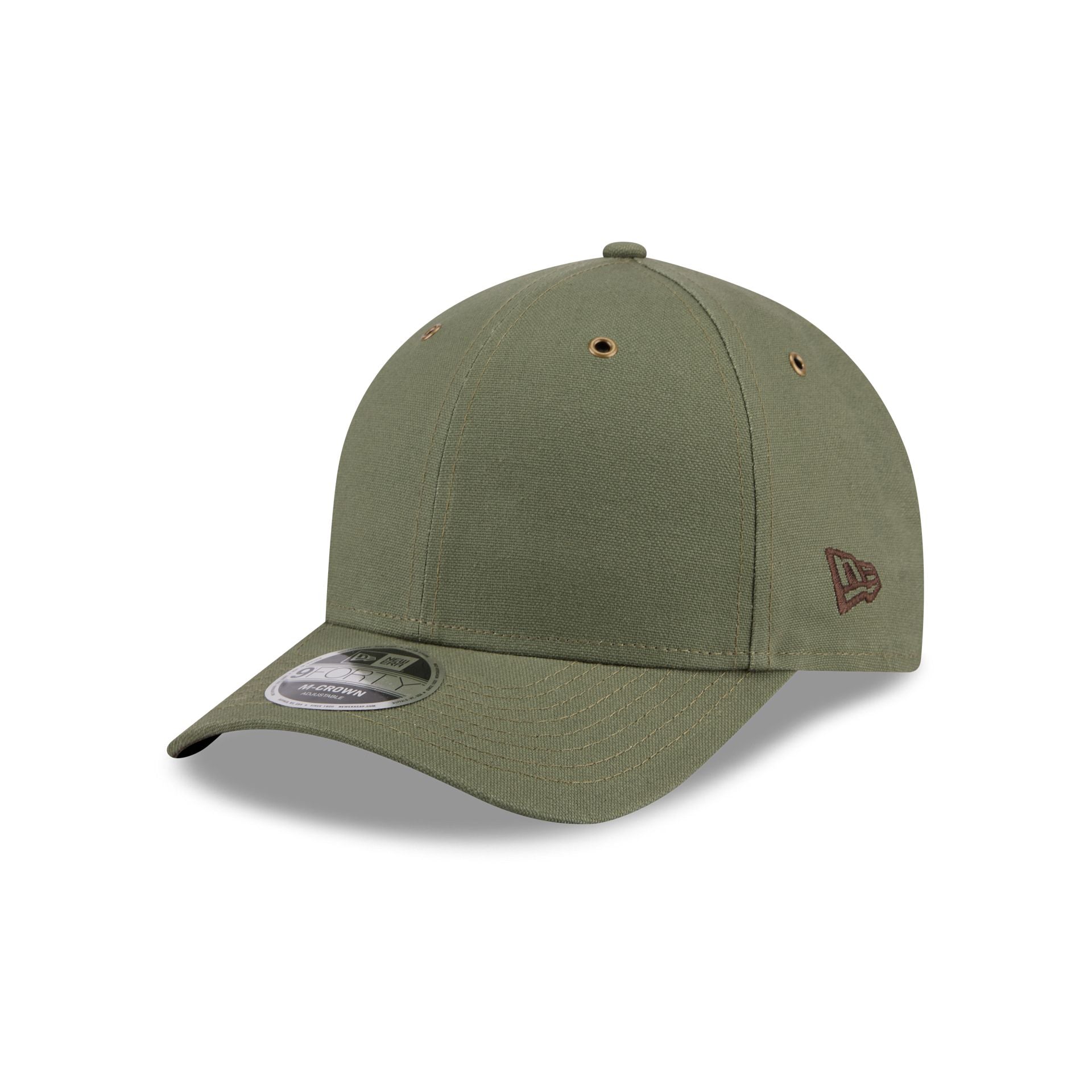 New Era Cap Canvas Olive 9FORTY M-Crown Adjustable Hat