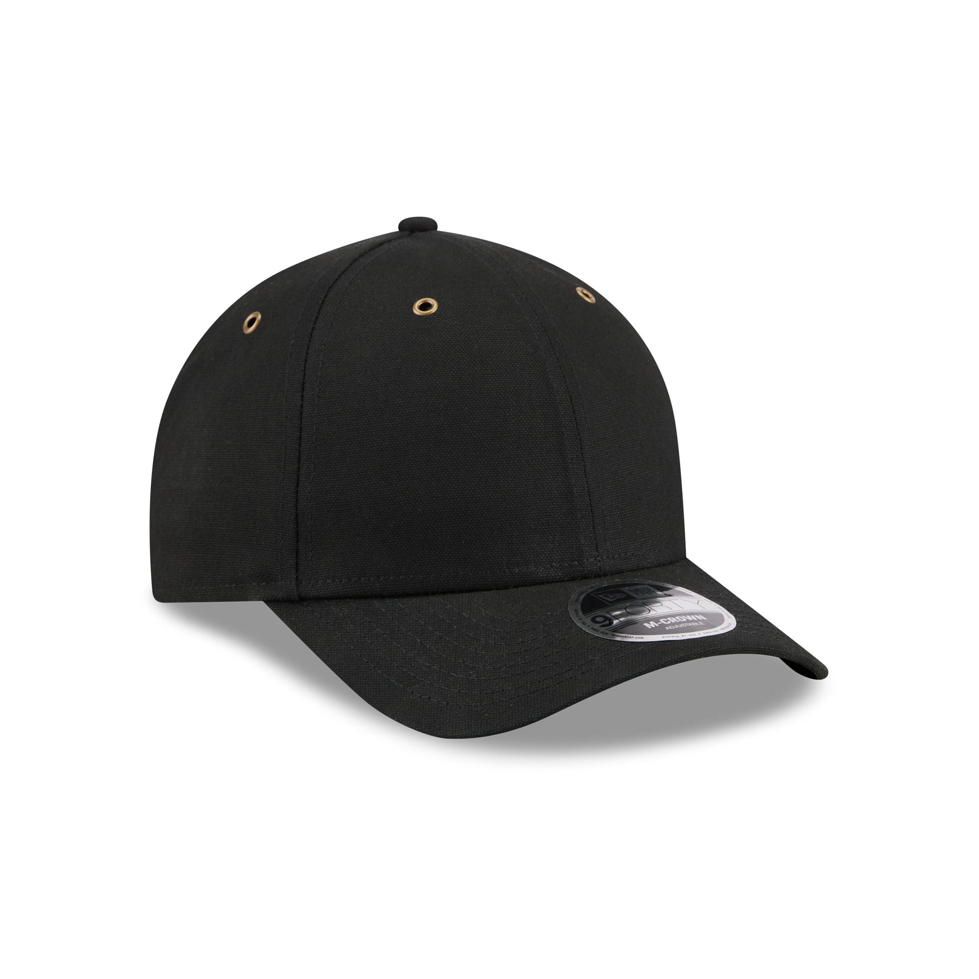New Era Cap Canvas Black 9FORTY M-Crown Adjustable Hat