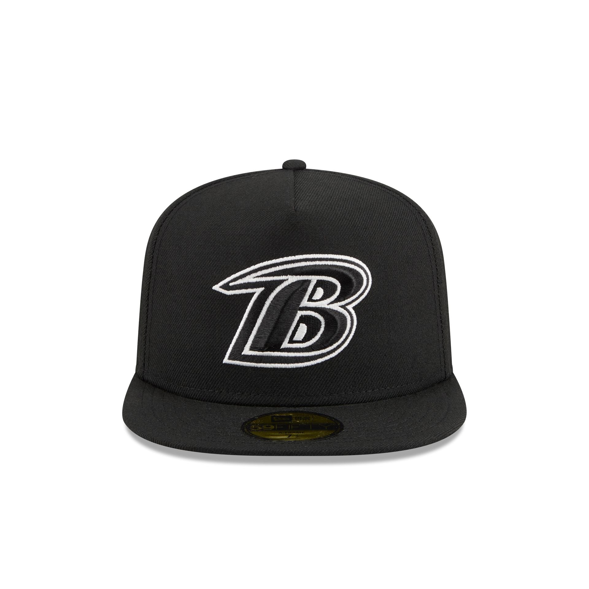 Just Caps Chiseled Logo Baltimore Ravens 59FIFTY A-Frame Fitted