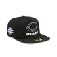 Just Caps Chiseled Logo Chicago Bears 59FIFTY A-Frame Fitted Hat