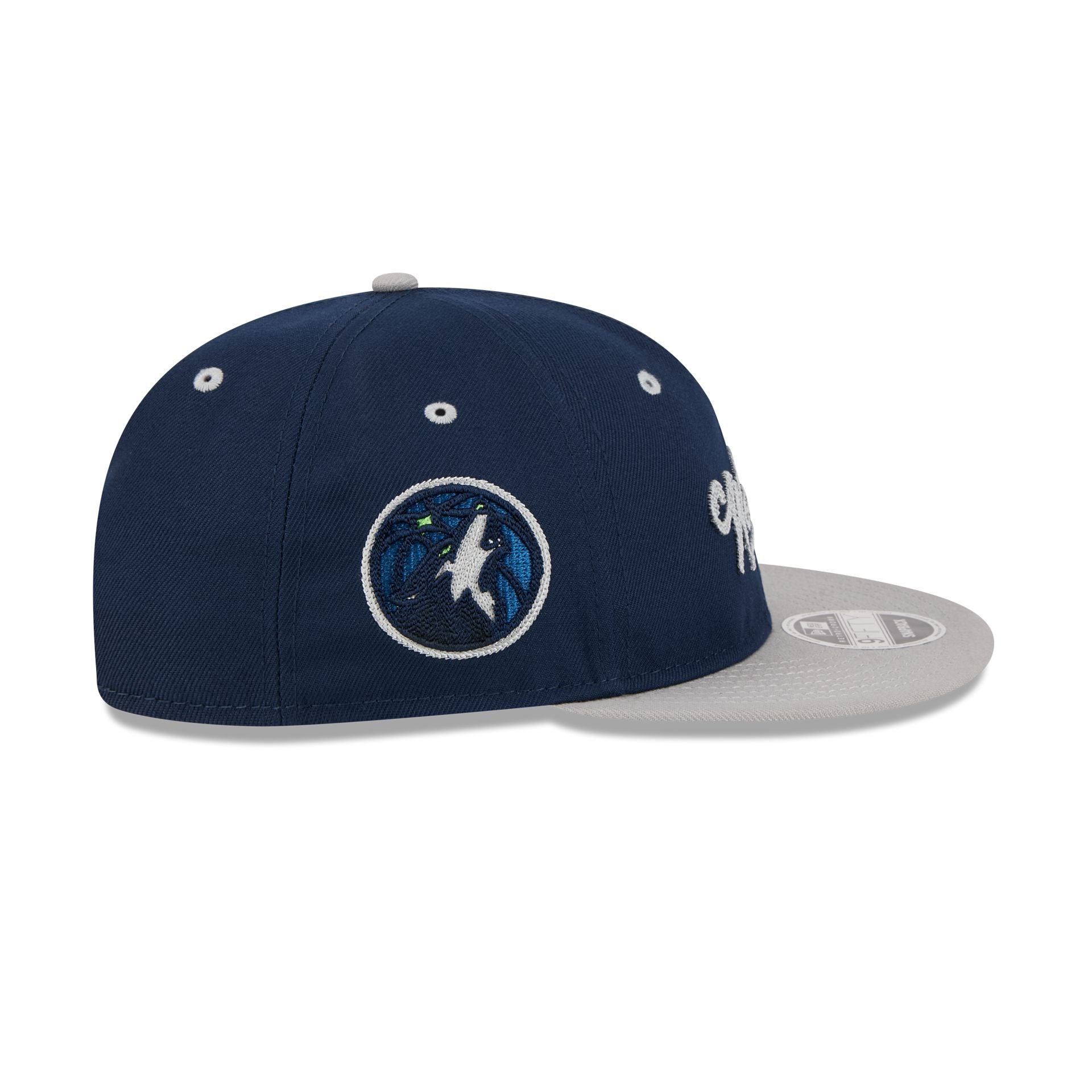 Minnesota Timberwolves Chainstitch Script Retro Crown 9FIFTY Snapback Hat