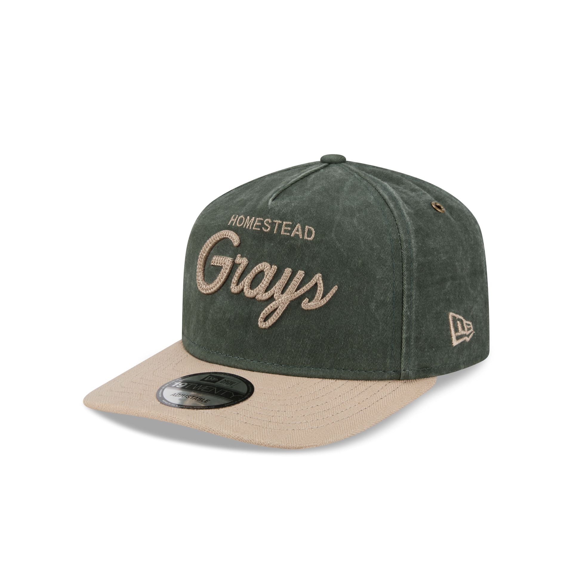 Homestead Grays Chainstitch Dark Green 19TWENTY Adjustable Hat