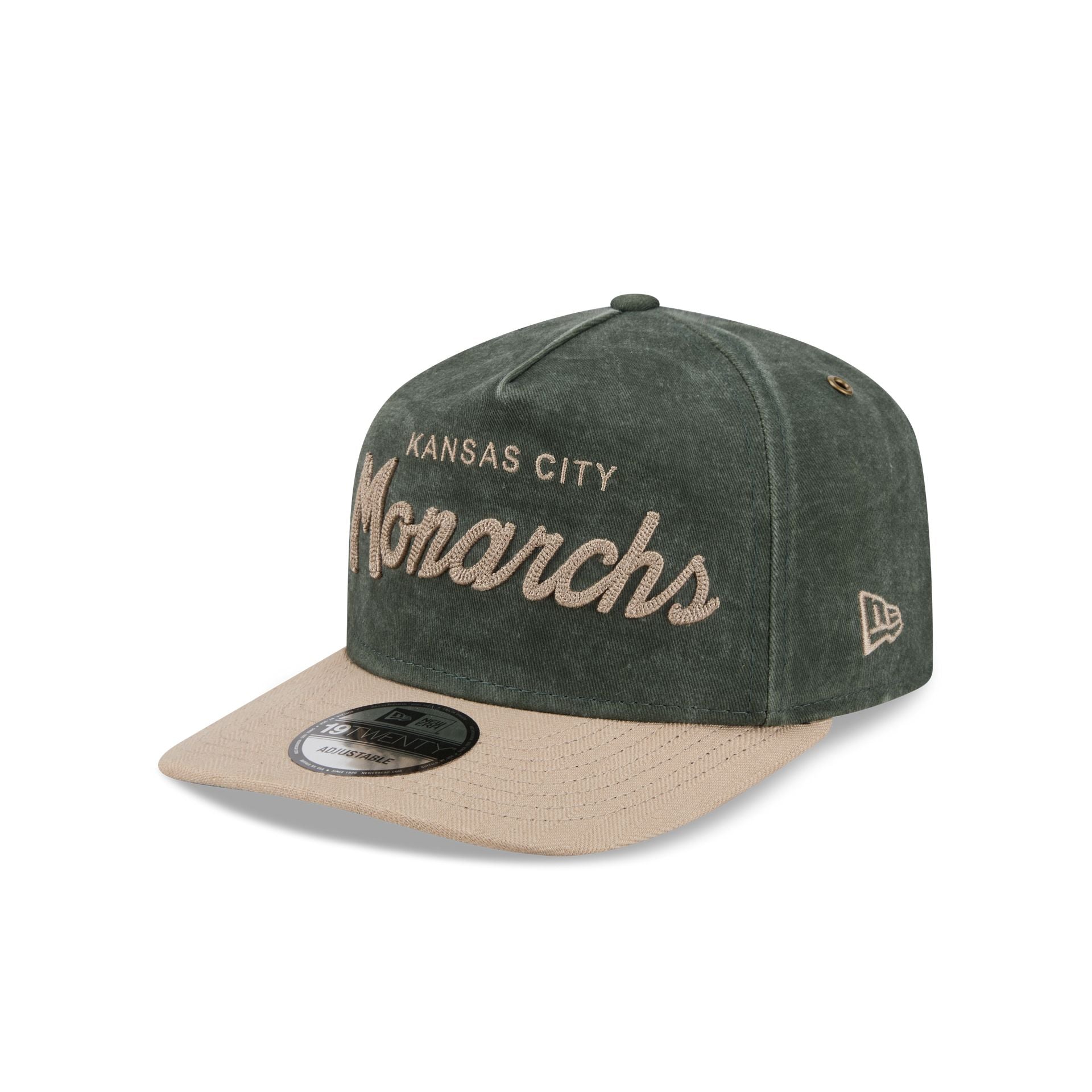 Kansas City Monarchs Chainstitch Dark Green 19TWENTY Adjustable Hat