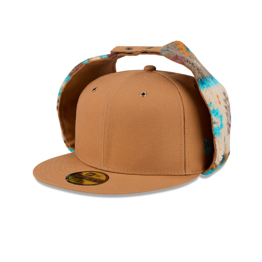 New Era Cap Canvas Light Bronze Dog Ear 59FIFTY Fitted Hat - New Era Cap
