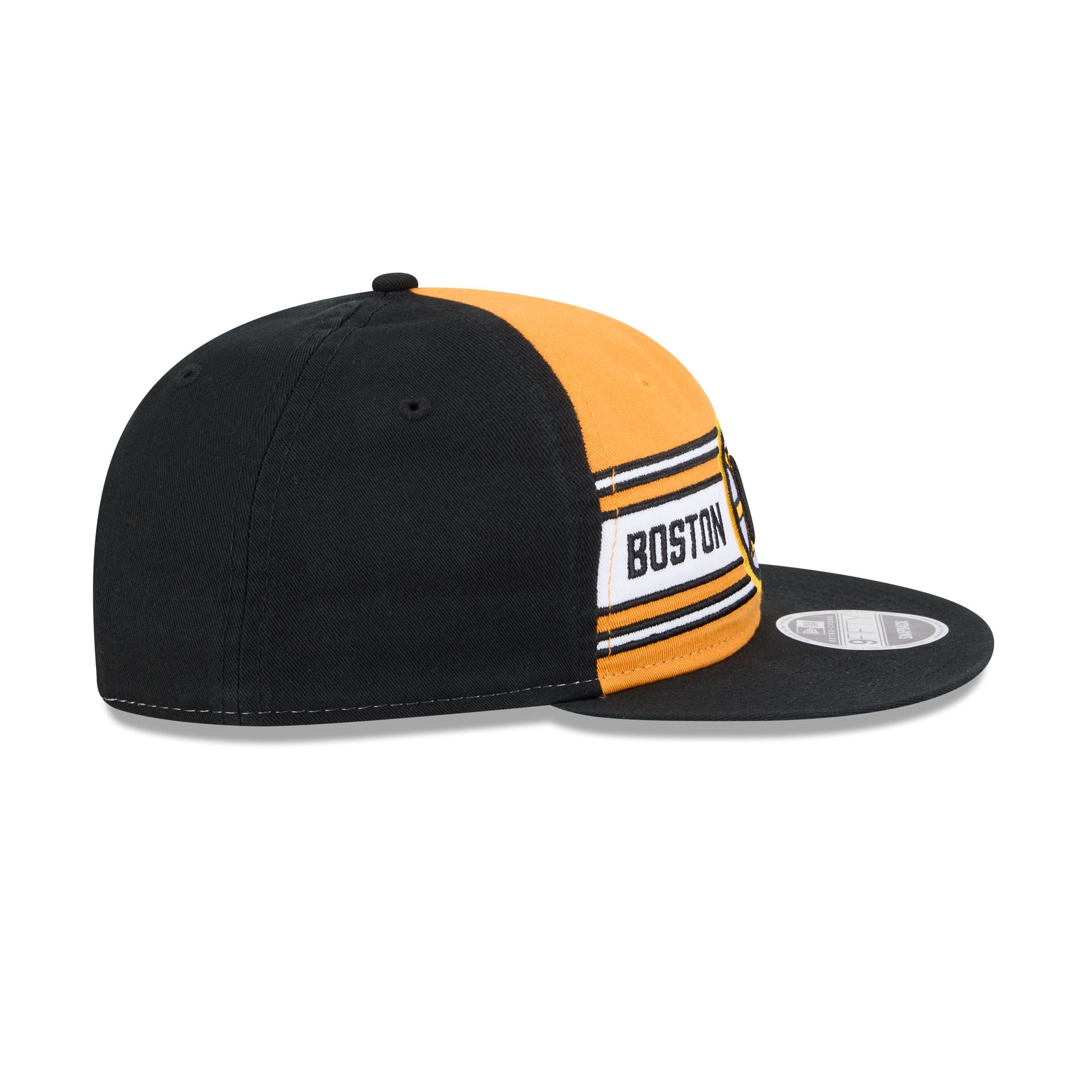 Boston Bruins Team Stripes Retro Crown 9FIFTY Snapback Hat
