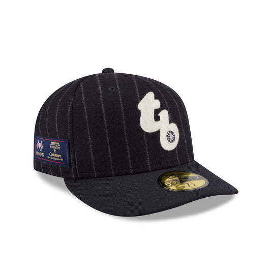 Tampa Bay Rays Pinstripe Merino & Cashmere Moon 59FIFTY Fitted Hat - New Era Cap