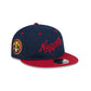 Denver Nuggets Chainstitch Script Retro Crown 9FIFTY Snapback Hat