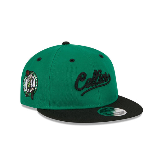 Boston Celtics Chainstitch Script Retro Crown 9FIFTY Snapback Hat - New Era Cap