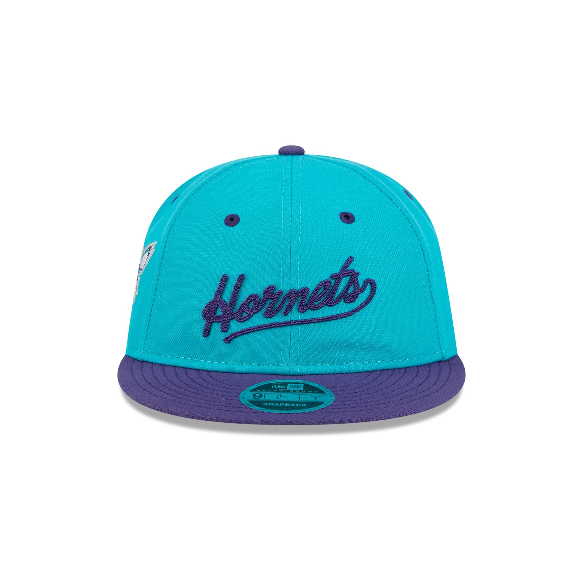 Charlotte Hornets Chainstitch Script Retro Crown 9FIFTY Snapback