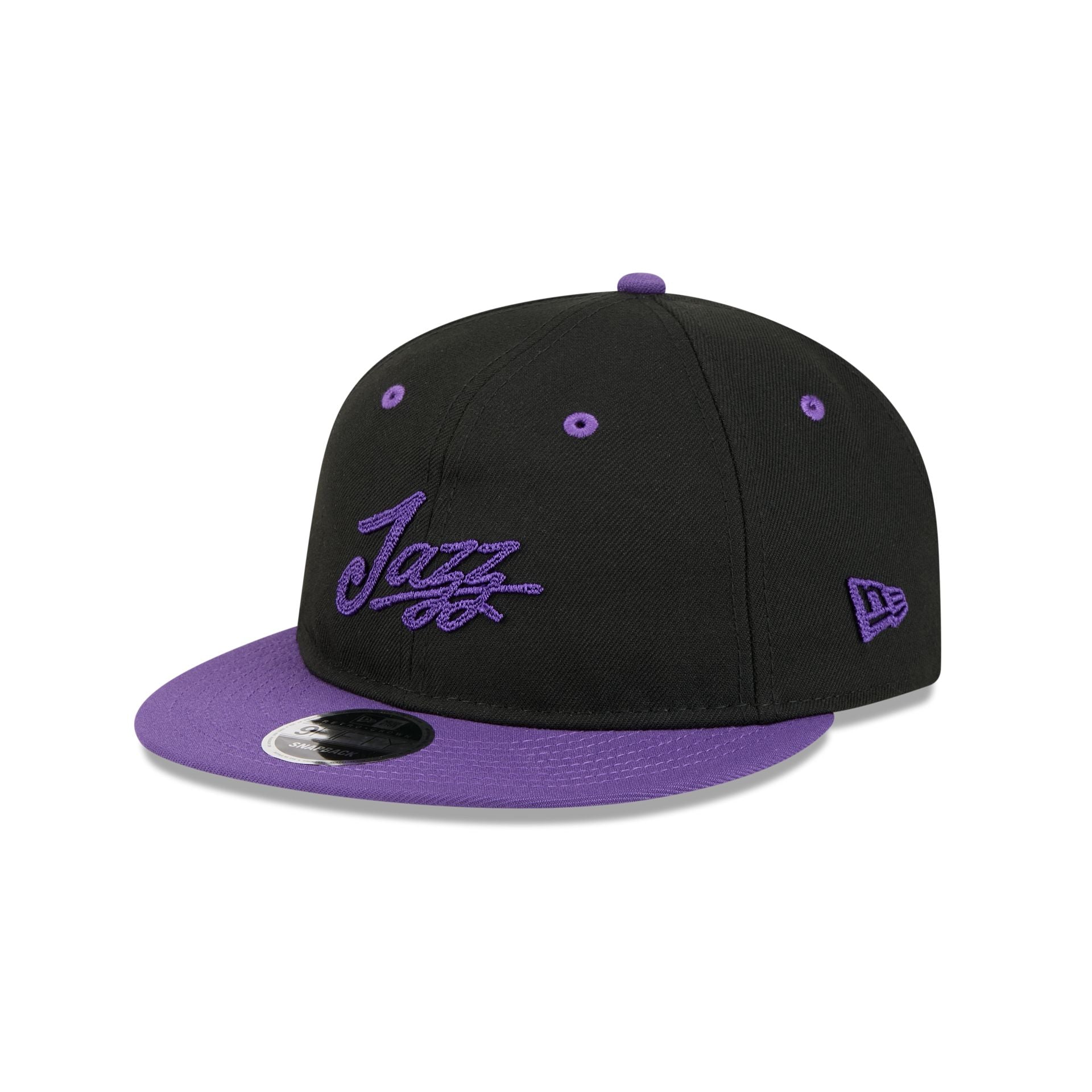 New Era 9FIFTY 紫 キャップ Utah Jazz Chainstitch Script Retro Crown 9FIFTY Snapback Hat – New