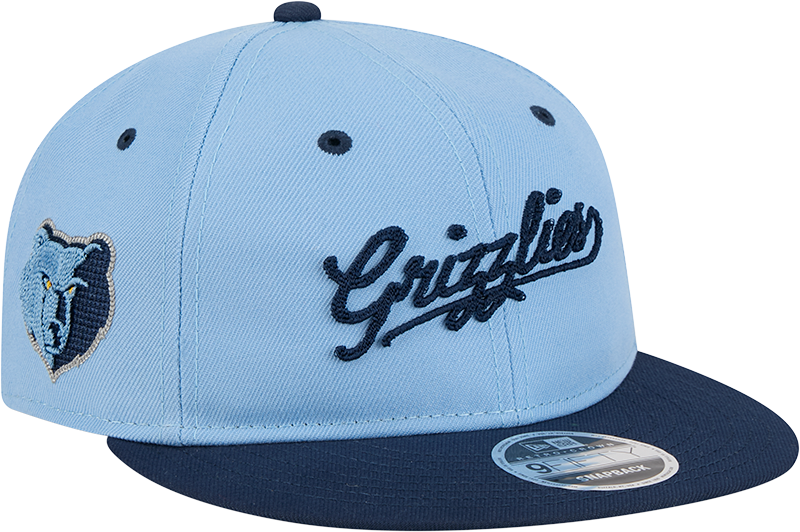 Memphis Grizzlies Chainstitch Script Retro Crown 9FIFTY Snapback Hat