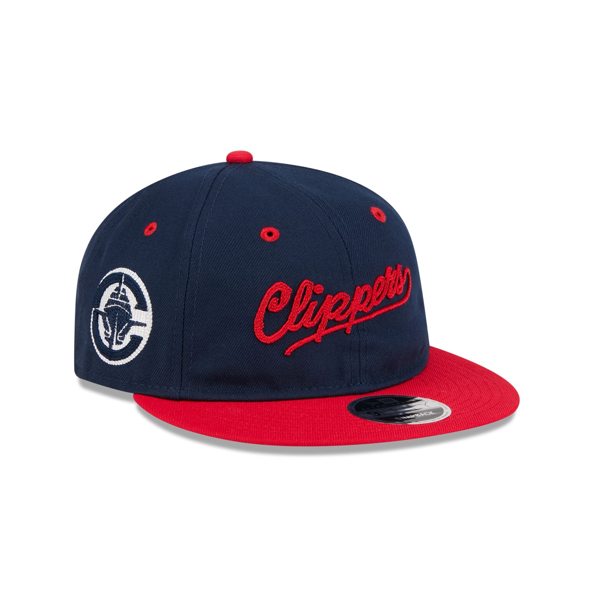 Los Angeles Clippers Chainstitch Script Retro Crown 9FIFTY Snapback Ha ...