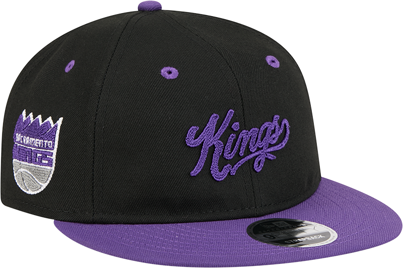 Sacramento Kings Chainstitch Script Retro Crown 9FIFTY Snapback Hat
