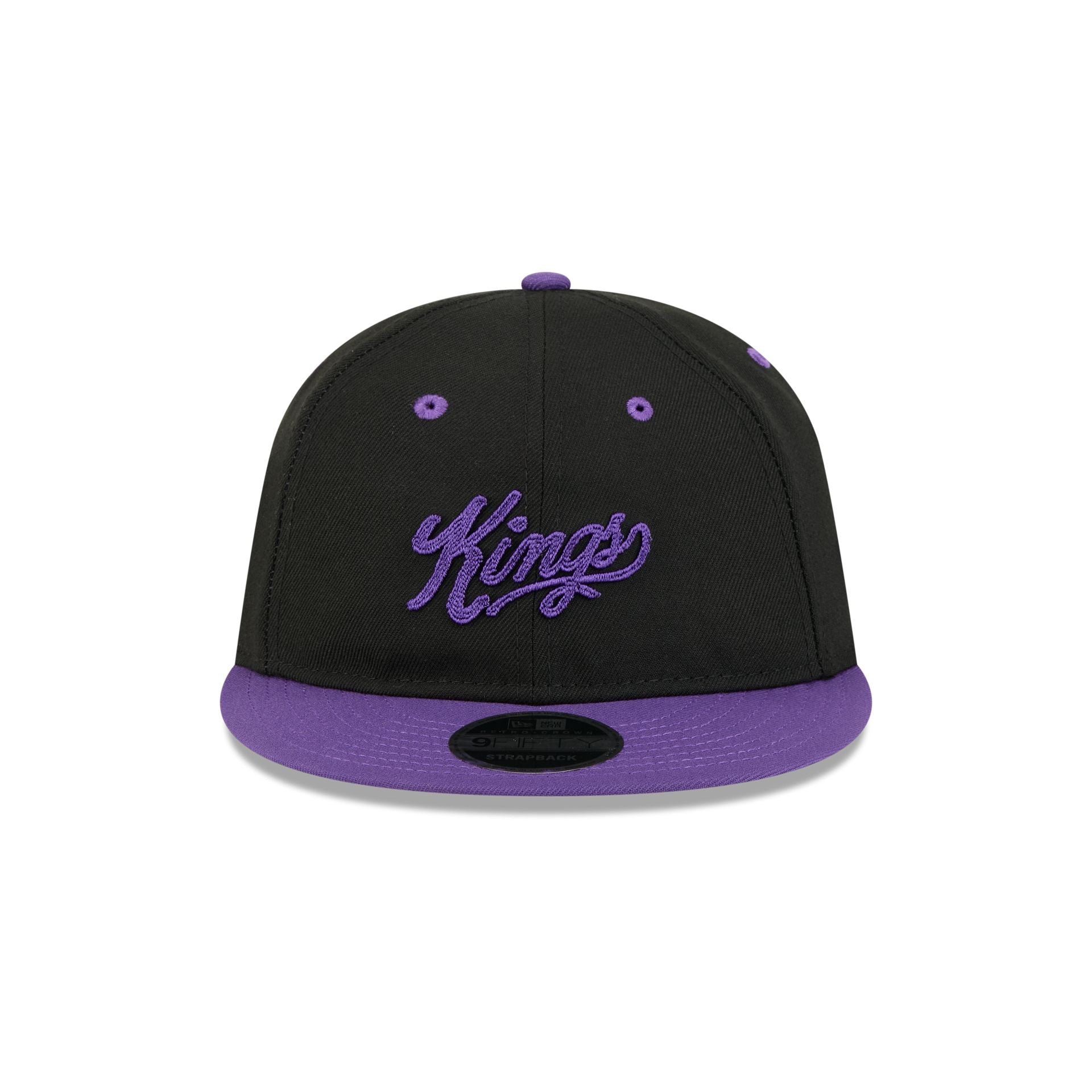 Sacramento Kings Chainstitch Script Retro Crown 9FIFTY Snapback Hat
