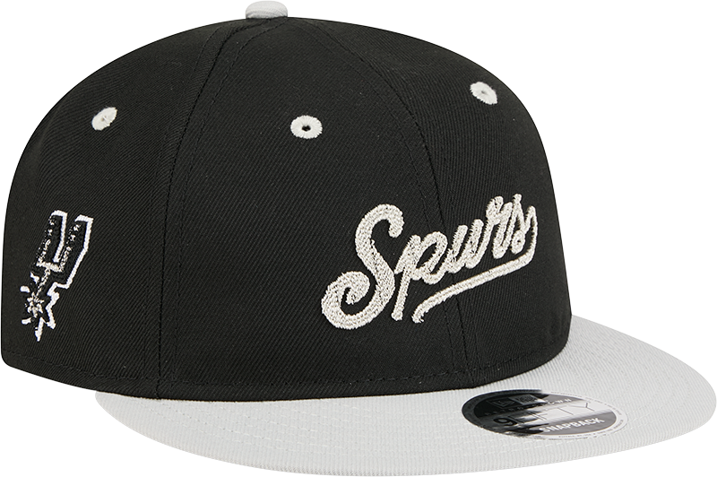San Antonio Spurs Chainstitch Script Retro Crown 9FIFTY Snapback Hat