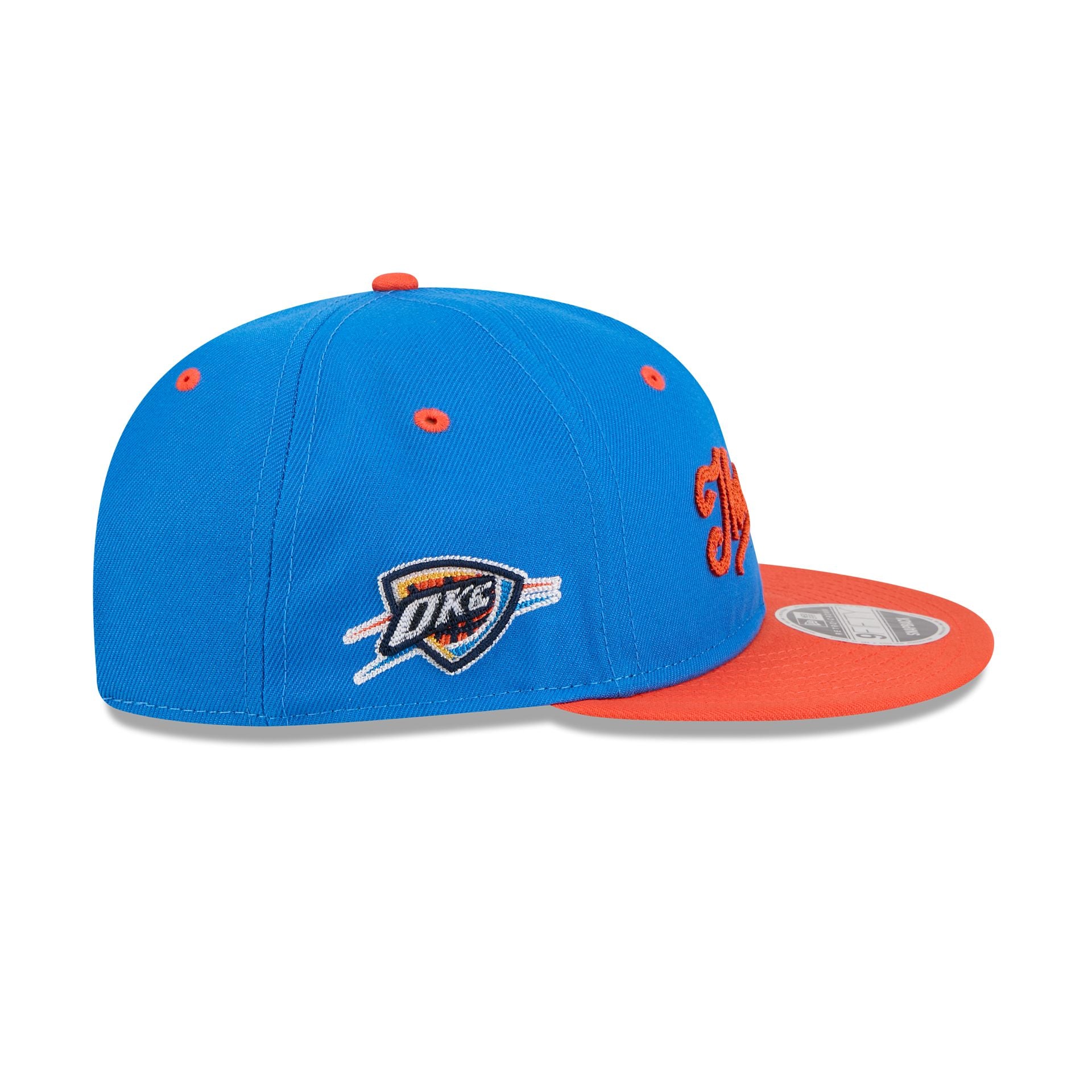 Oklahoma City Thunder Chainstitch Script Retro Crown 9FIFTY Snapback Hat