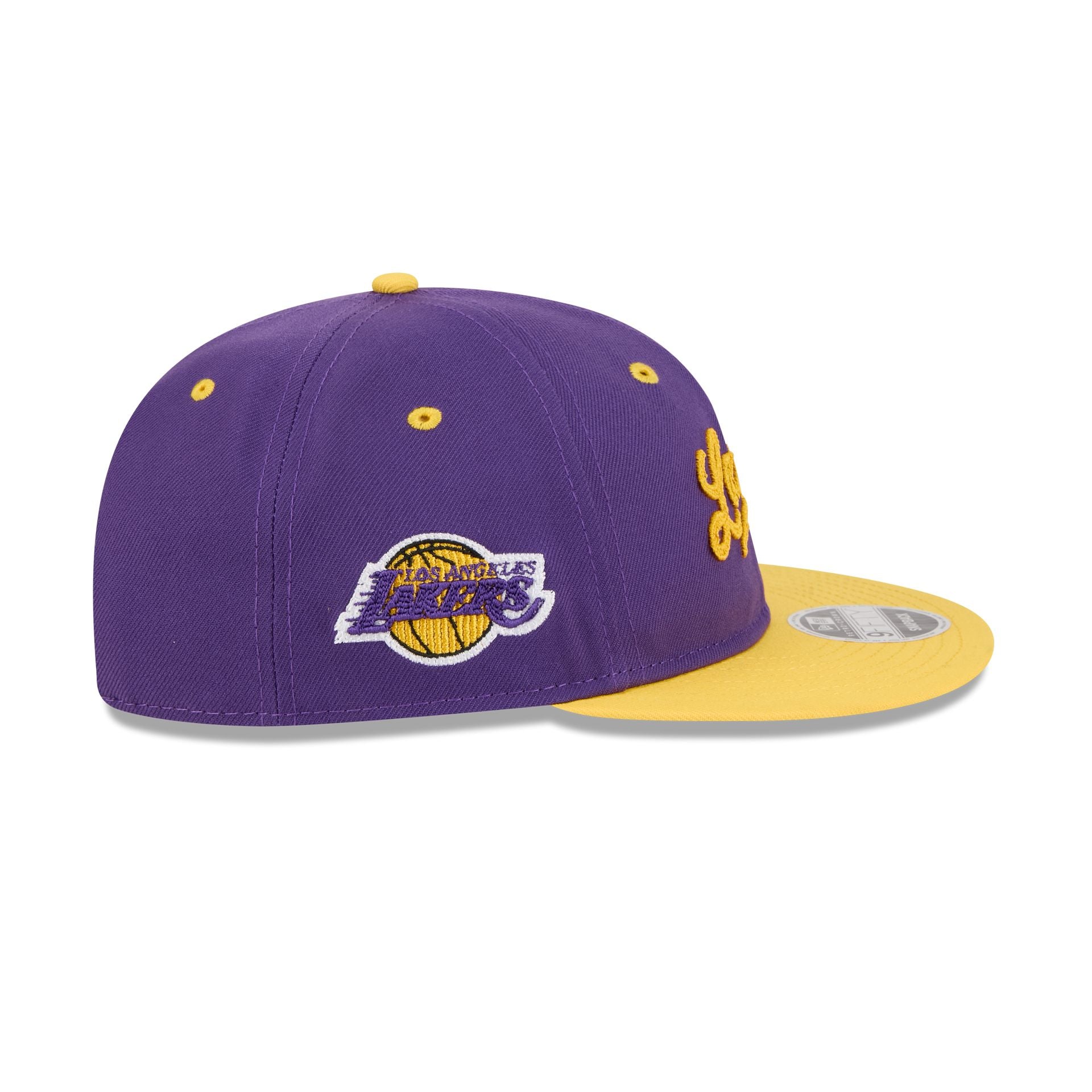 Los Angeles Lakers Chainstitch Script Retro Crown 9FIFTY Snapback Hat