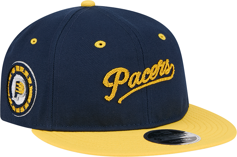 Indiana Pacers Chainstitch Script Retro Crown 9FIFTY Snapback Hat