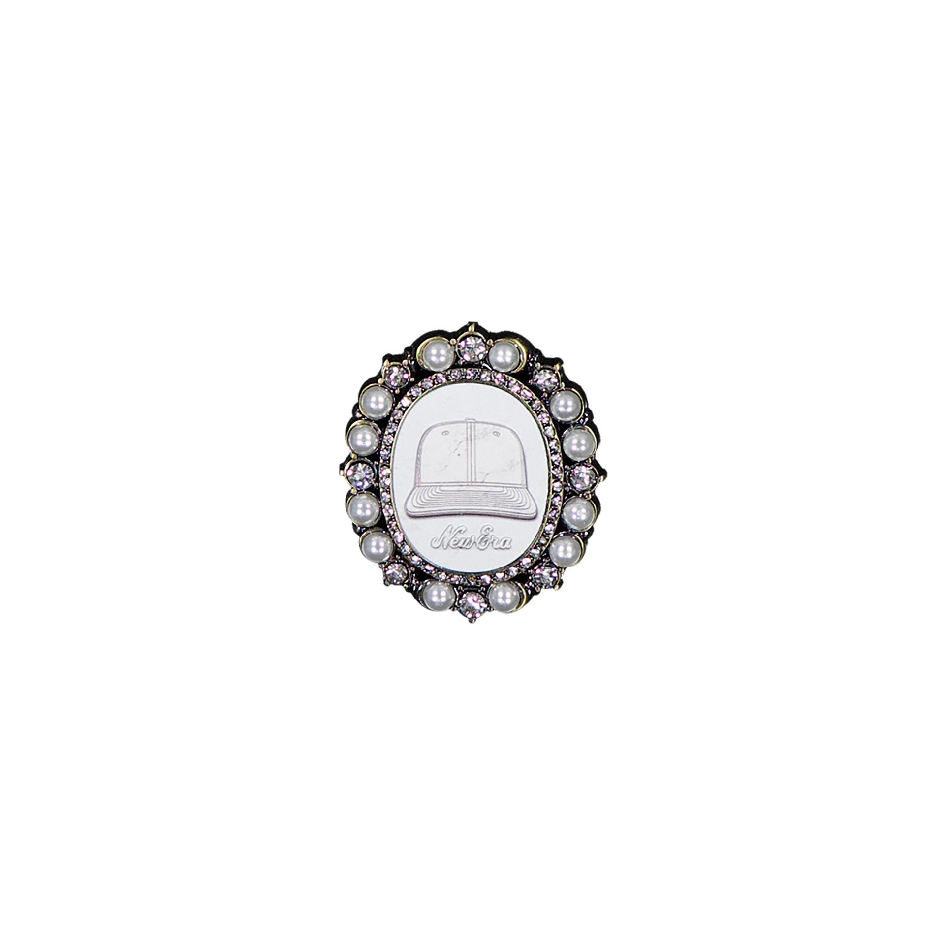 New Era Cap Pearl Brooch Pin