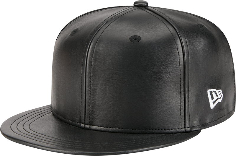 New Era Cap Black Platinum Tier Leather 59FIFTY Fitted Hat