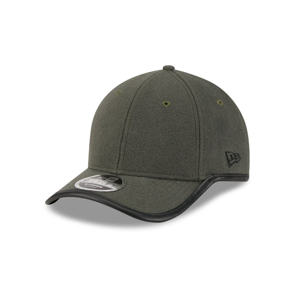 New Era Cap Black Platinum Tier Melton Wool Gray 9FORTY M-Crown Adjust