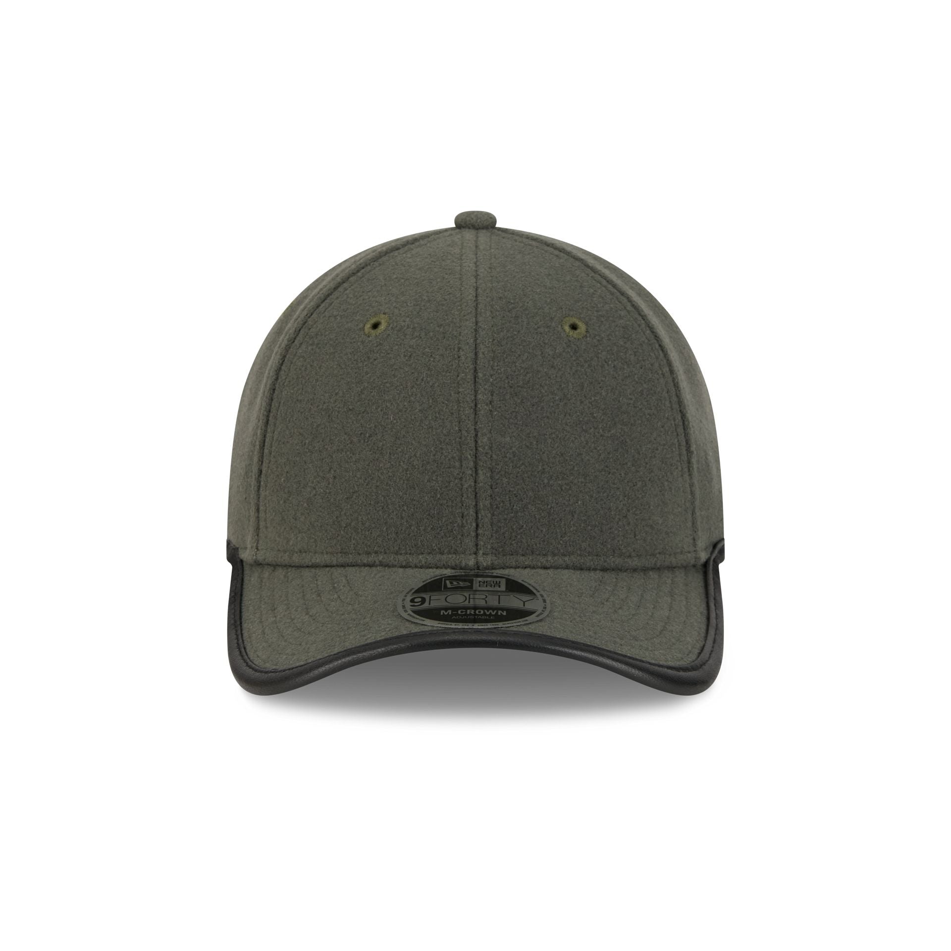 New Era Cap Black Platinum Tier Melton Wool Gray 9FORTY M-Crown Adjustable Hat