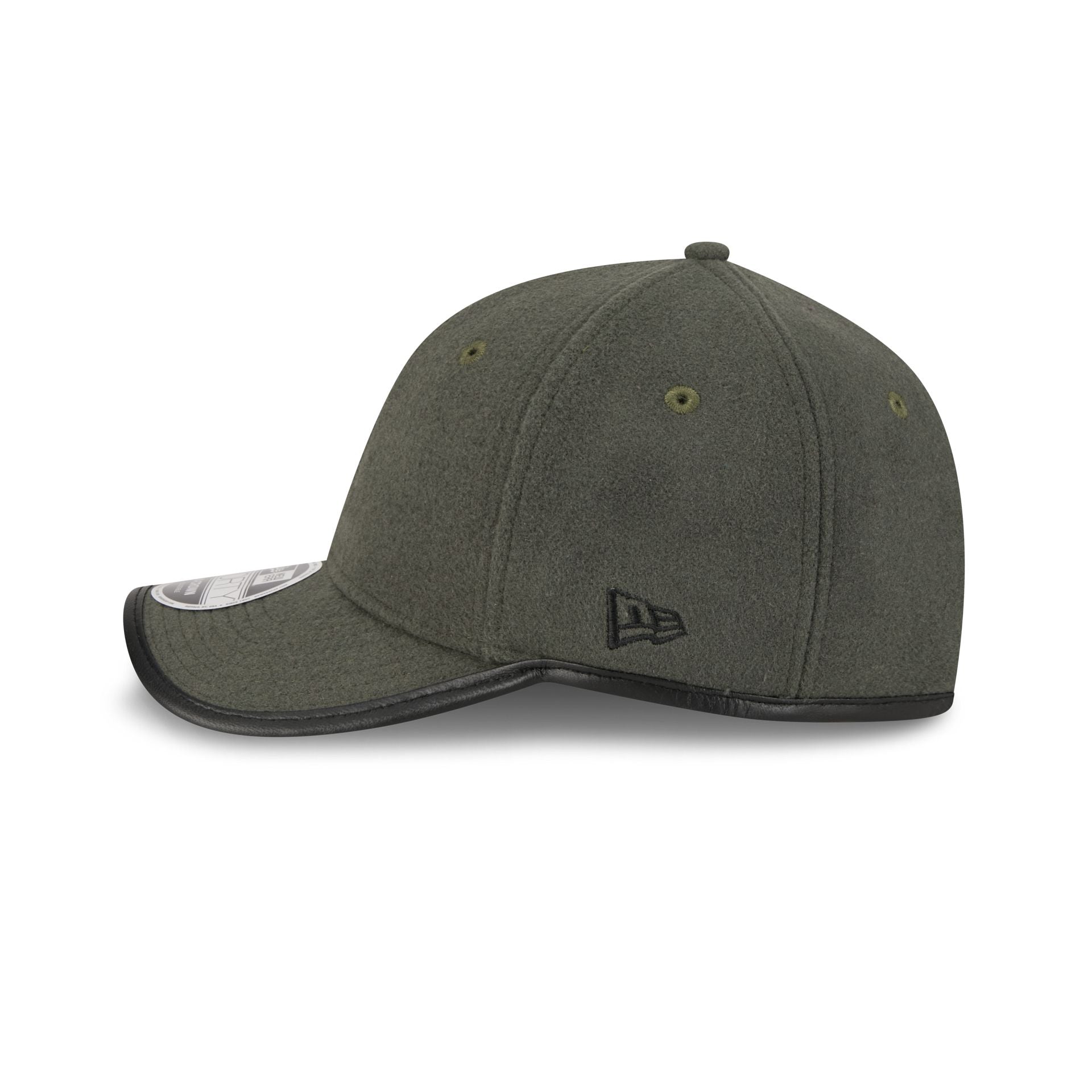 New Era Cap Black Platinum Tier Melton Wool Gray 9FORTY M-Crown Adjustable Hat