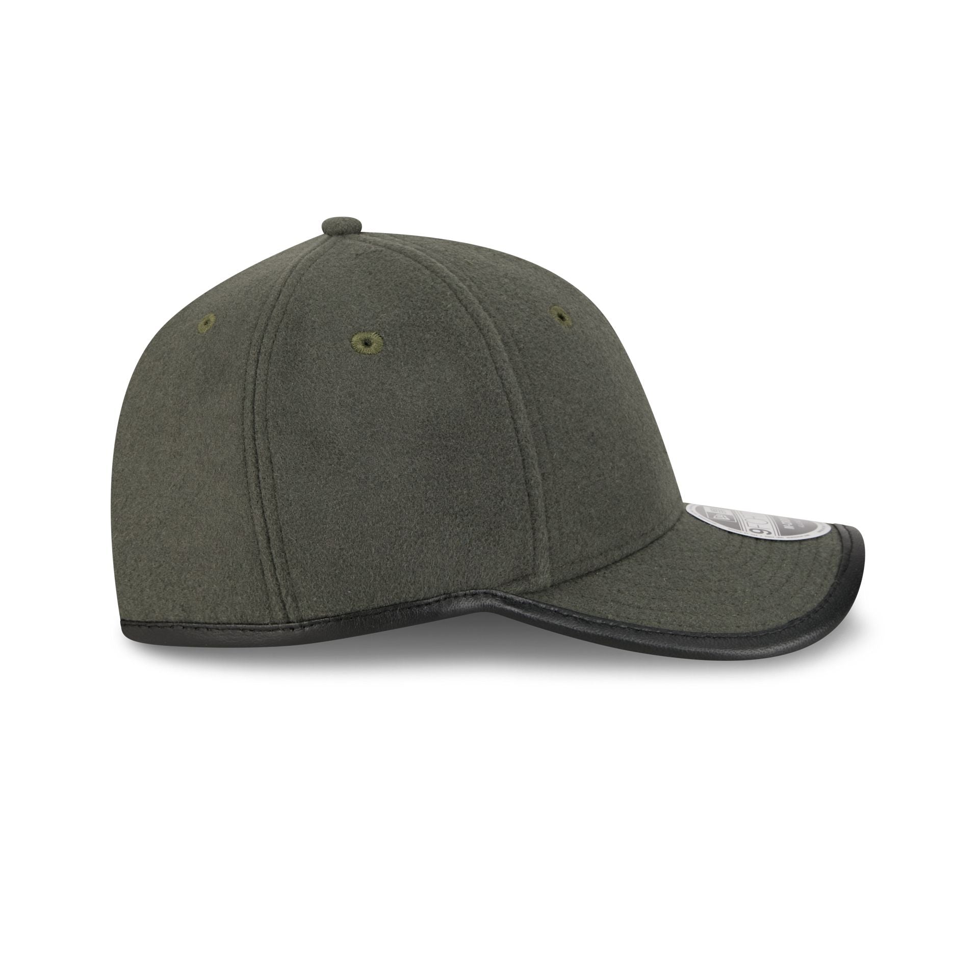 New Era Cap Black Platinum Tier Melton Wool Gray 9FORTY M-Crown Adjustable Hat