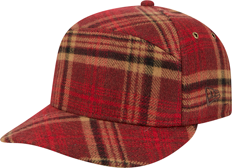 New Era Cap Silver Tier Wool Plaid Split Panel 59FIFTY Fitted Hat