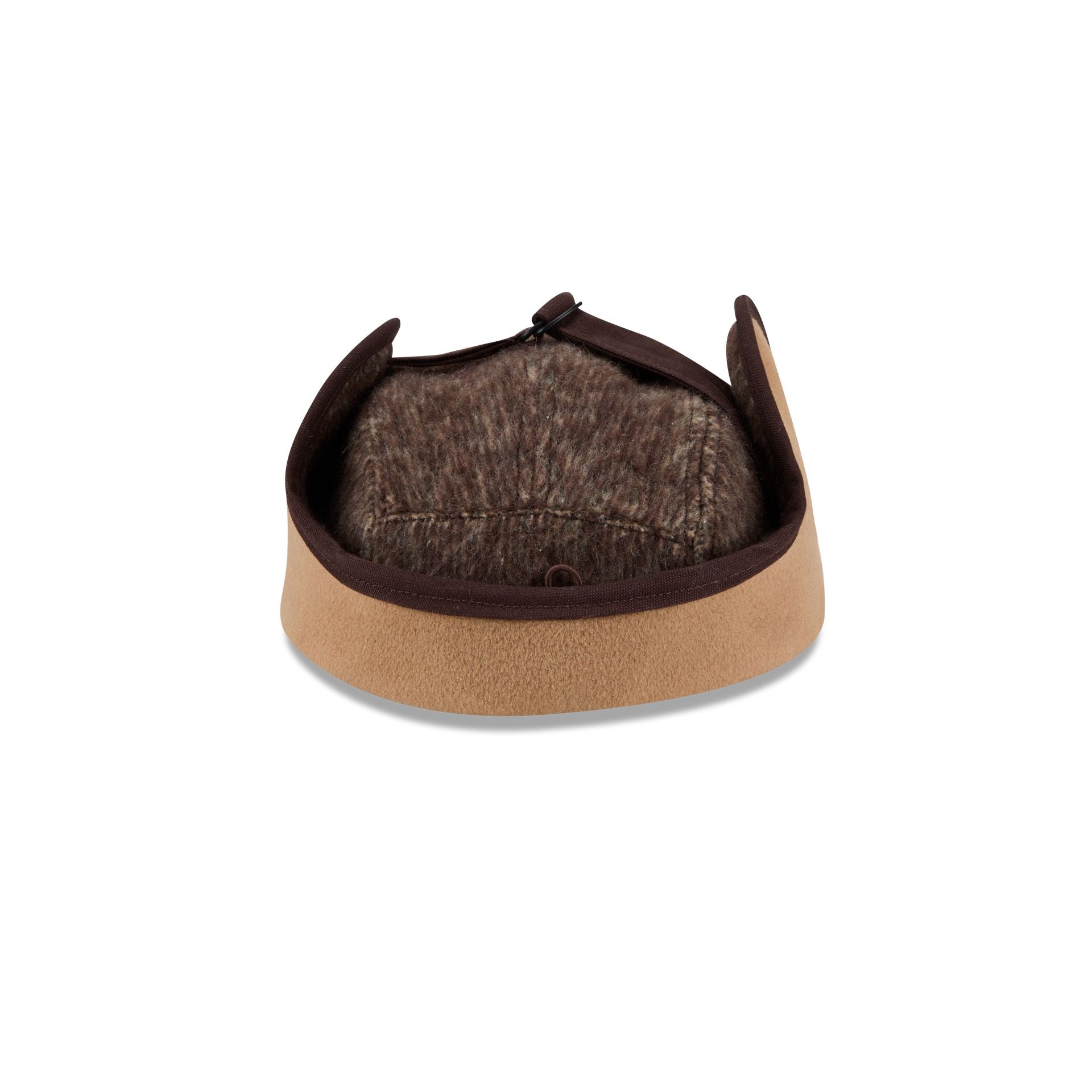 New Era Cap Silver Tier Melton Wool Dog Ear Camper Hat